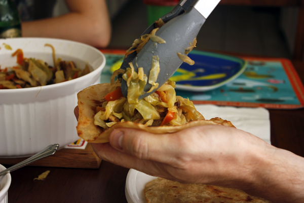 Moo Shu Vegetables with Homemade Chinese Pancakes 